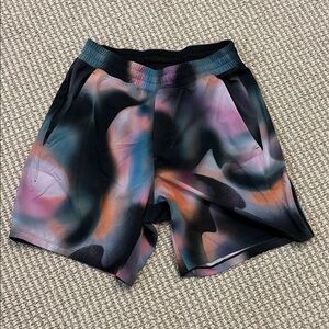 Lululemon Pace Breaker Linerless Short (Black/Multicolor) Small